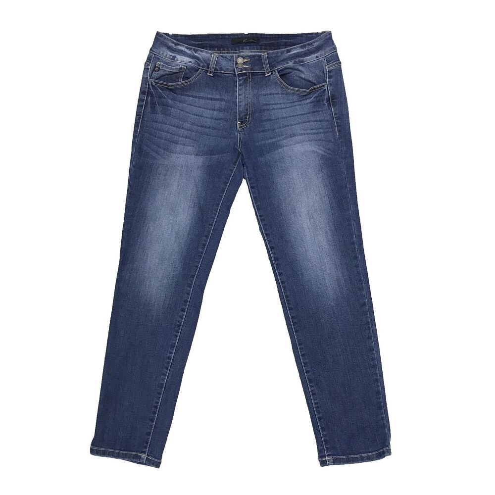 KanCan Jeans Juniors 15/31 Blue Med Wash Mid Rise Skinny Stretch Denim KC11020